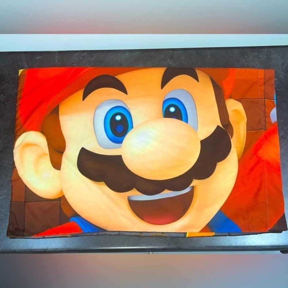 Nintendo Super Mario 2-Sided Pillow Case